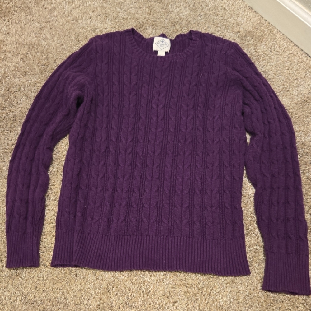 St. John's Bay Deep Purple Knit Top